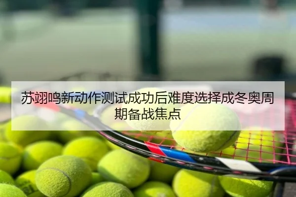 苏翊鸣新动作测试成功后难度选择成冬奥周期备战焦点